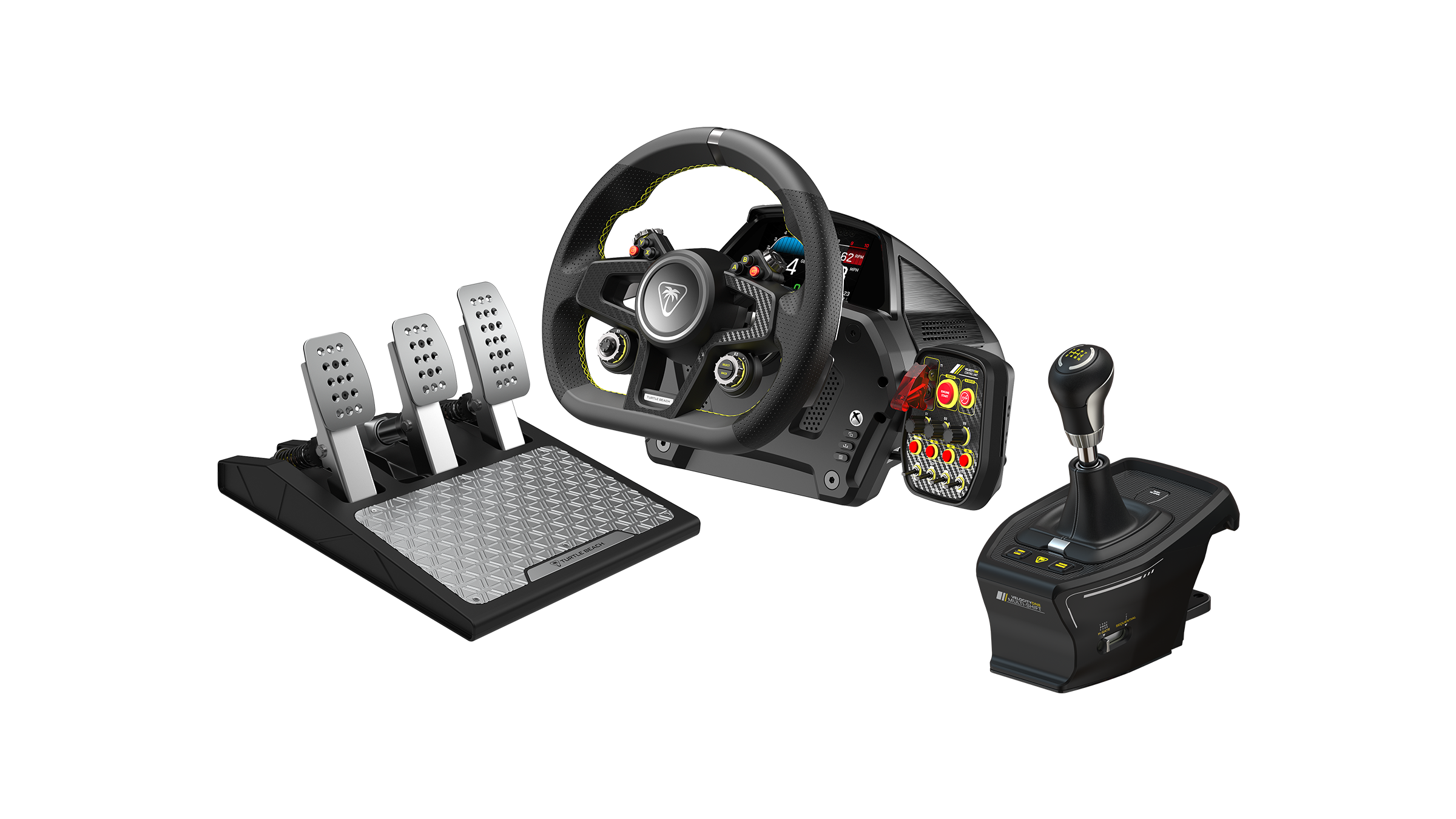 Turtle Beach - VelocityOne Race Wheel & Pedal System + VelocityOne Multi-Shift Bundle