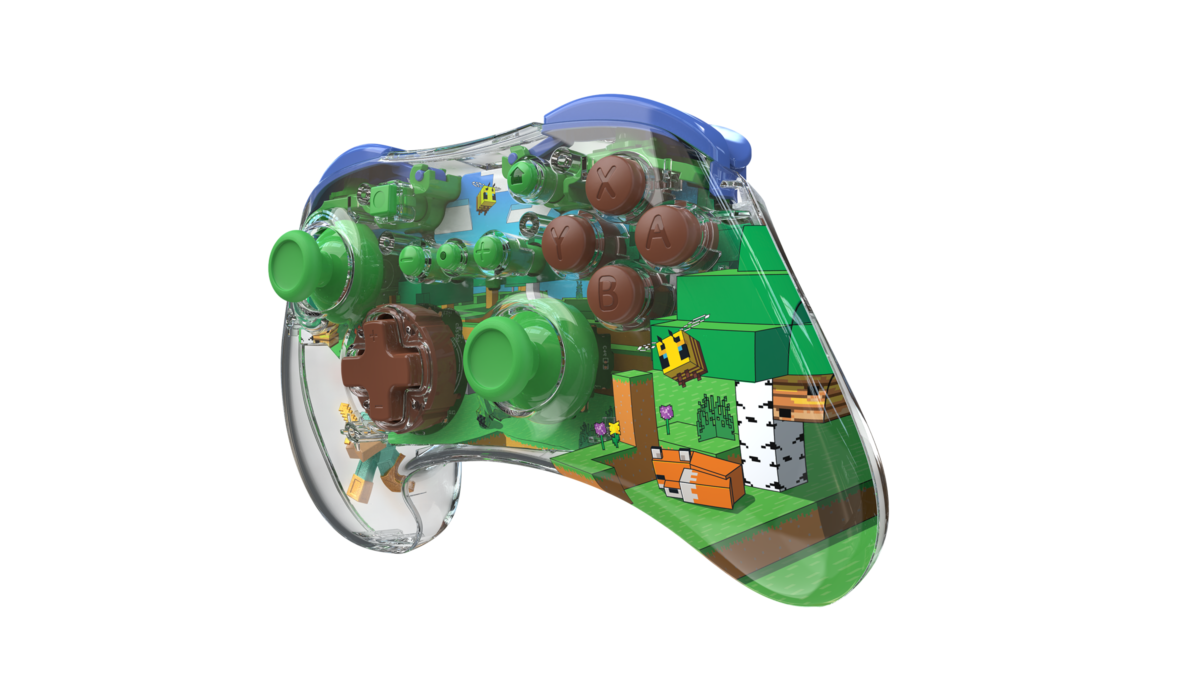 Turtle Beach - PDP REALMz Wireless Controller: Minecraft Forest Biome + Travel Case Plus Minecraft Forest Battle for Nintendo Switch Bundle - Image 4