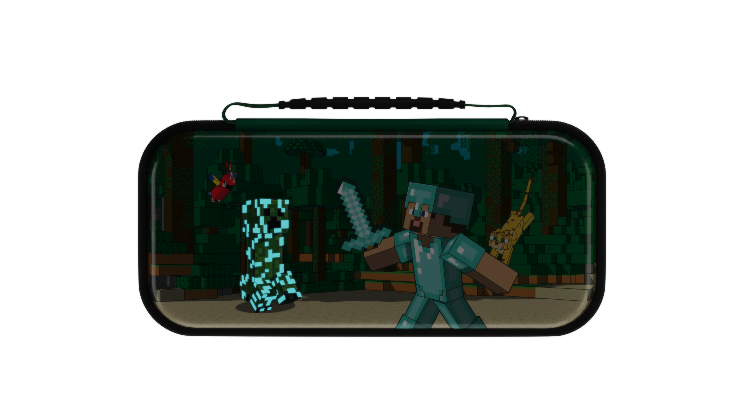 Turtle Beach - PDP REALMz Travel Case Plus: Minecraft Forest Battle - Nintendo Switch - Image 4